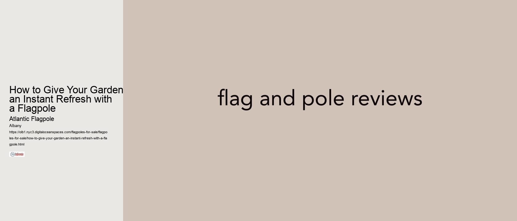 How to Give Your Garden an Instant Refresh with a Flagpole