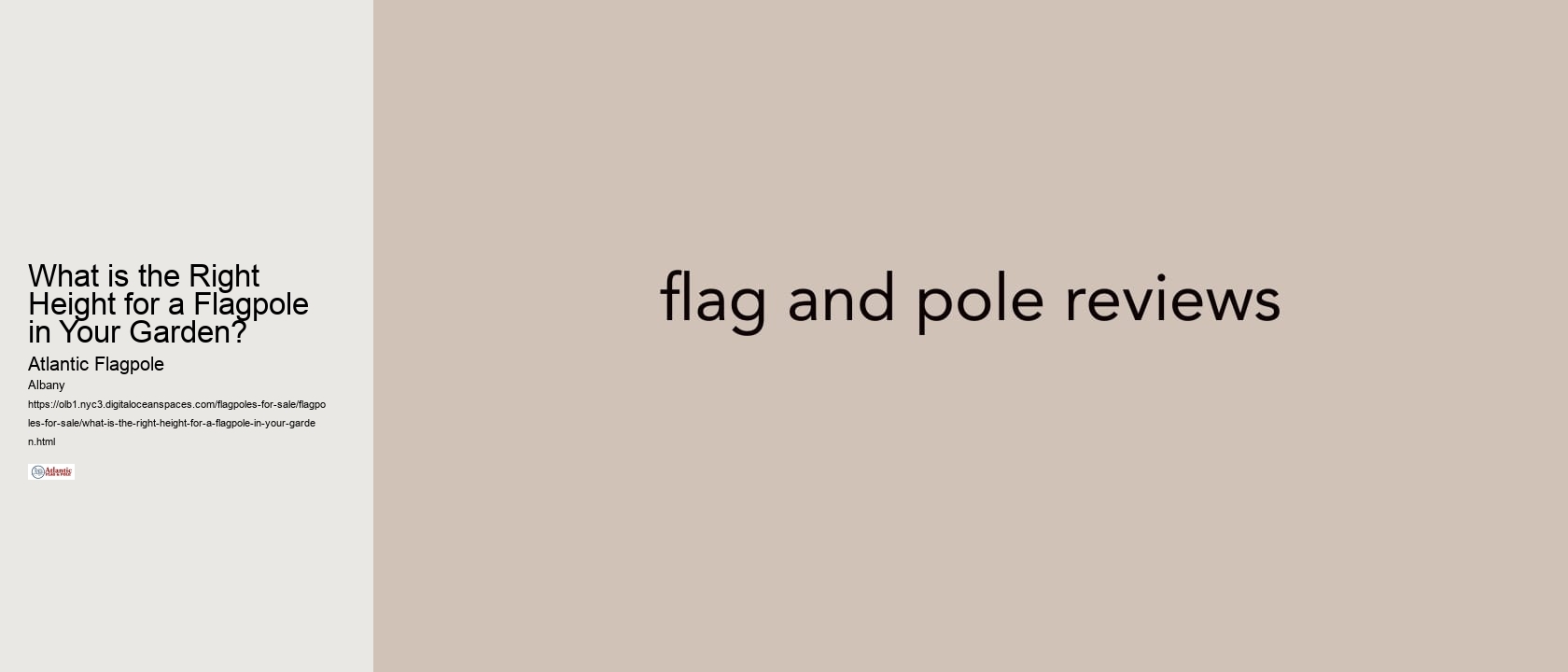What is the Right Height for a Flagpole in Your Garden?