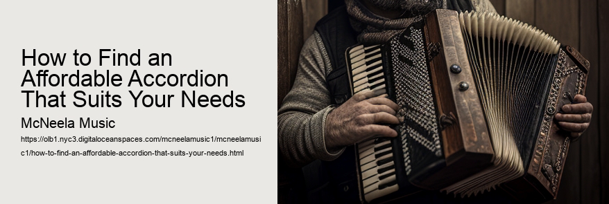 How to Find an Affordable Accordion That Suits Your Needs 