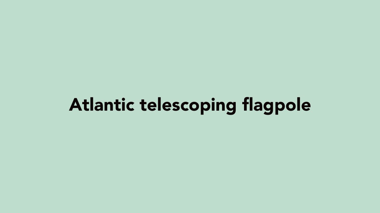telescoping flagpole