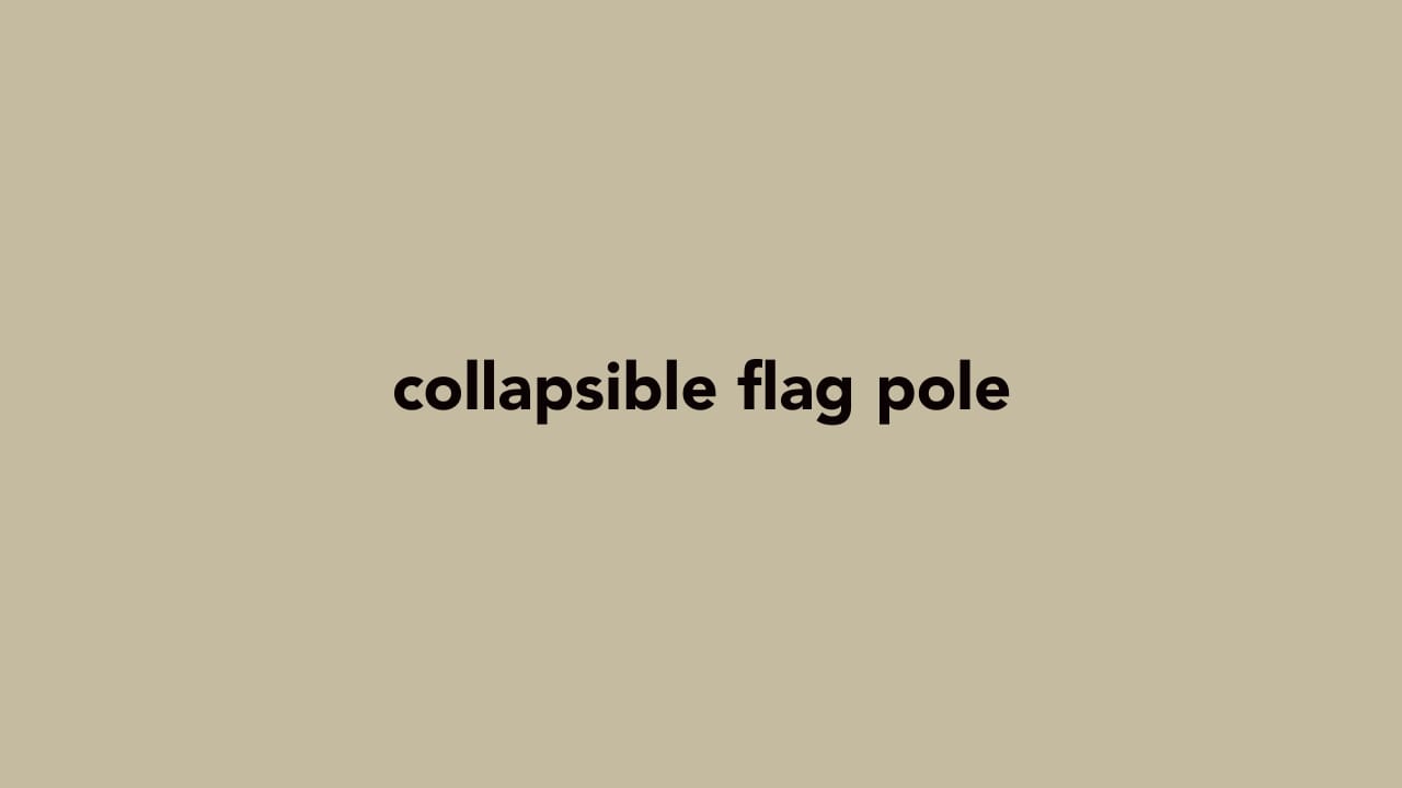 Telescopic flag pole