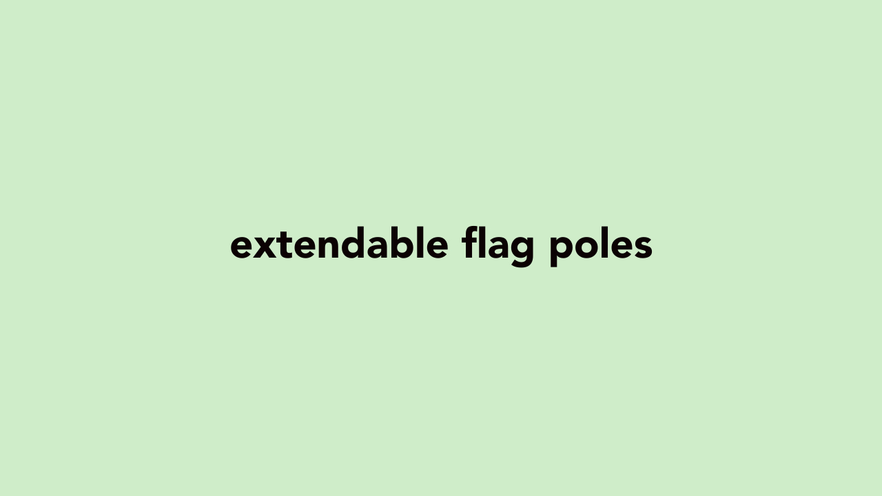 Portable telescoping flag poles