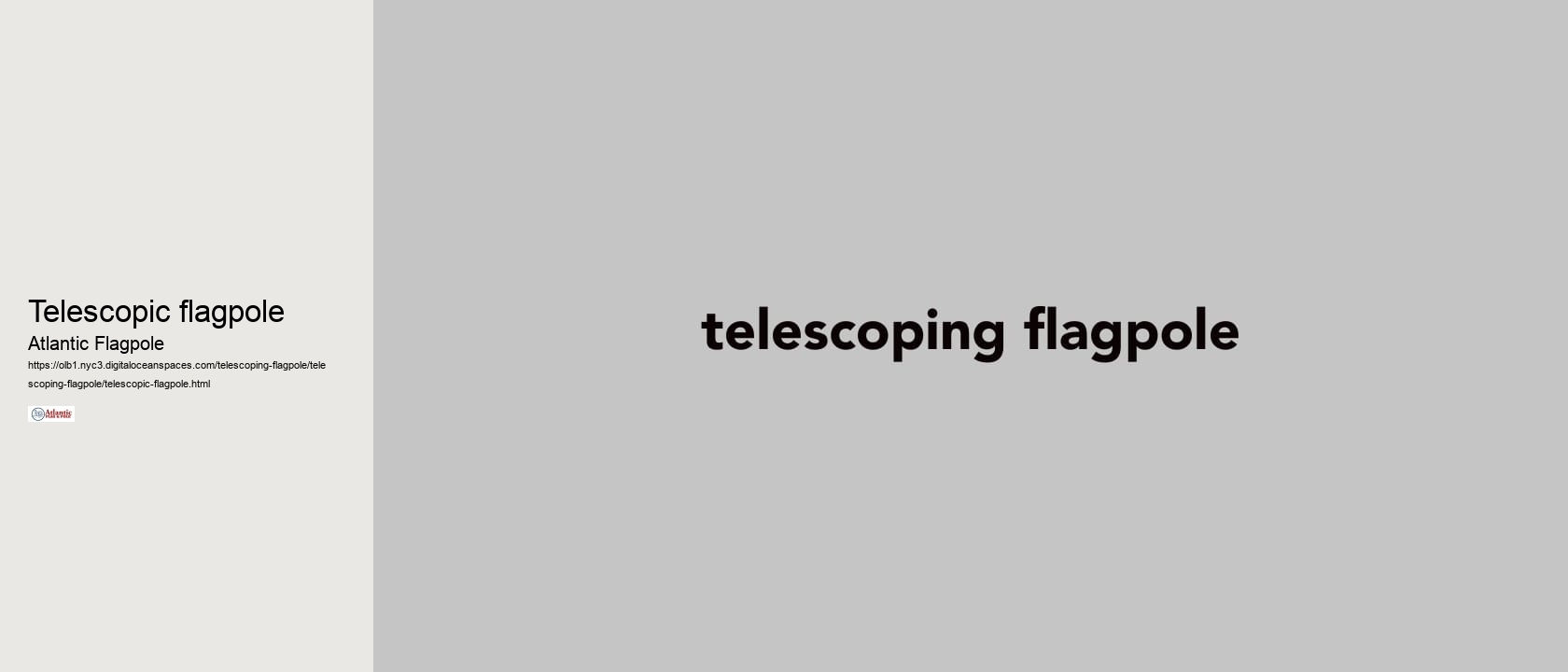 telescopic flagpole
