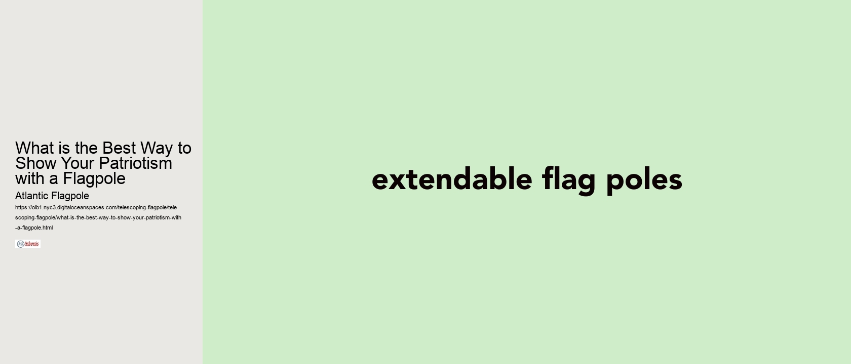 What is the Best Way to Show Your Patriotism with a Flagpole